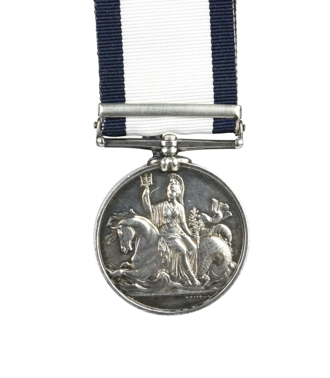 A Naval General Service Medal 1793-1840 to Gunner William Farmer, Royal Marine Artillery, H.M.S. - Image 2 of 2