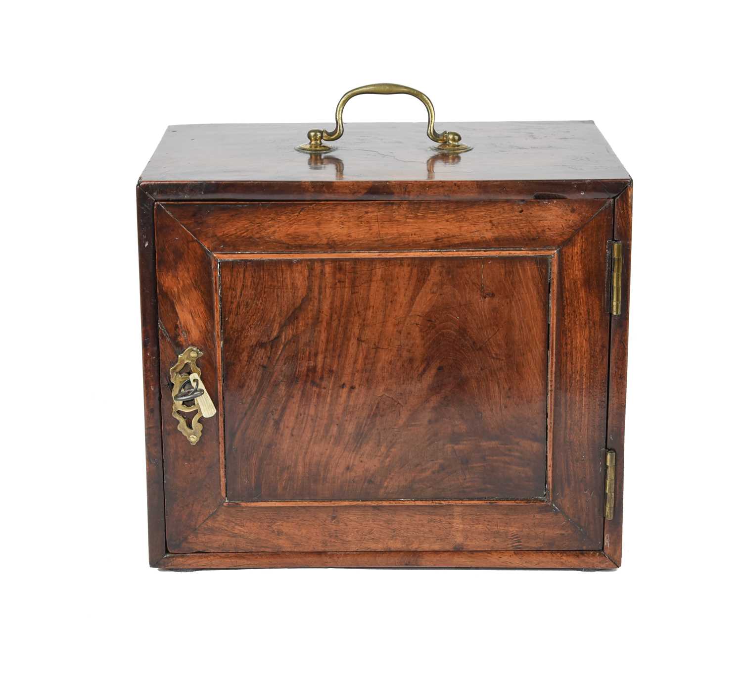 AMENDED DESCRIPTION: A small Chinese huanhuali wood cabinet, possibly originally for a mahjong