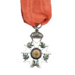 France- First Empire: Ordre de la Légion d'honneur, officer's breast badge, some loss and damage