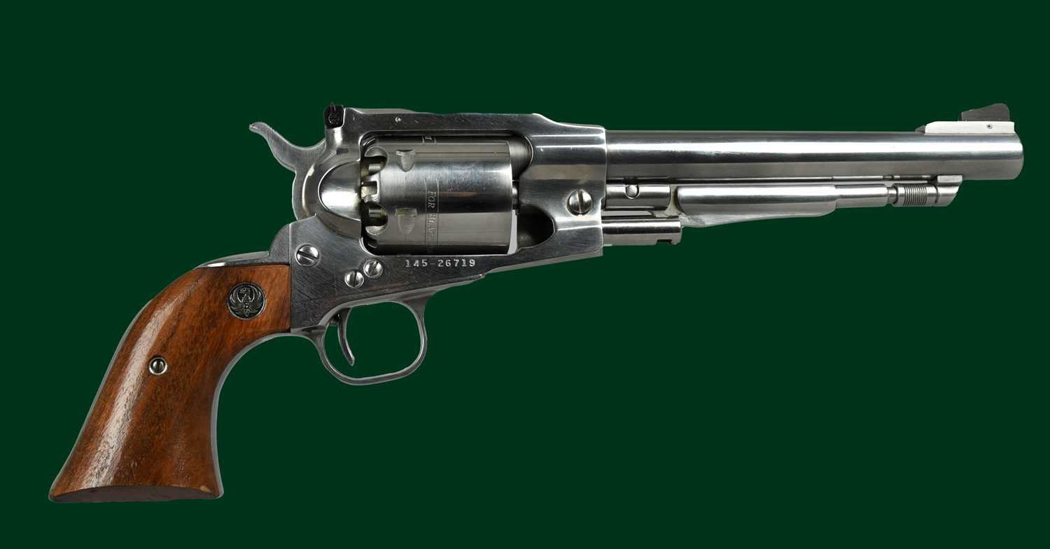 Ƒ Ruger: a .44 'Old Army' six-shot percussion revolver, serial number 145-26719, stainless steel,