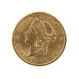 United States of America: gold twenty dollars, 1885, San Francisco (F 178), good very fine or a