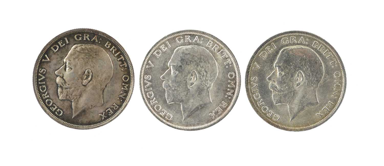 George V, three silver half crowns, first coinage (S 4011): 1911, extremely fine or better and