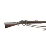 A Nepalese .577/450 Gahendra Martini service rifle, barrel 33 in., tangent and ladder back sight,