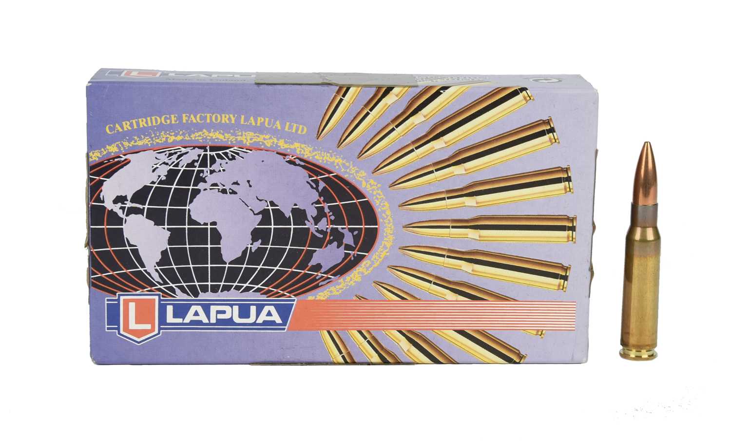 Ƒ Lapua Cartridge Factory: a quantity of .308 Winchester ammunition, 167 grain Scenar HPBT, in