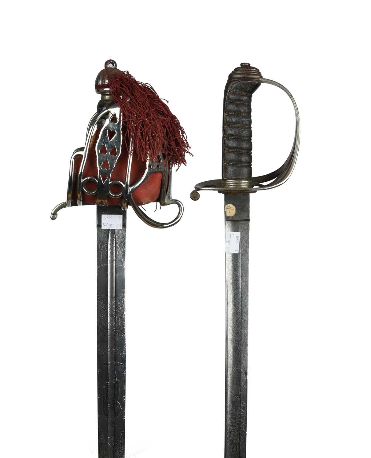 A Victorian rifle regiment officer's sword, 1827 pattern 'gothic' hilt with stringed bugle, 1845 - Bild 4 aus 4