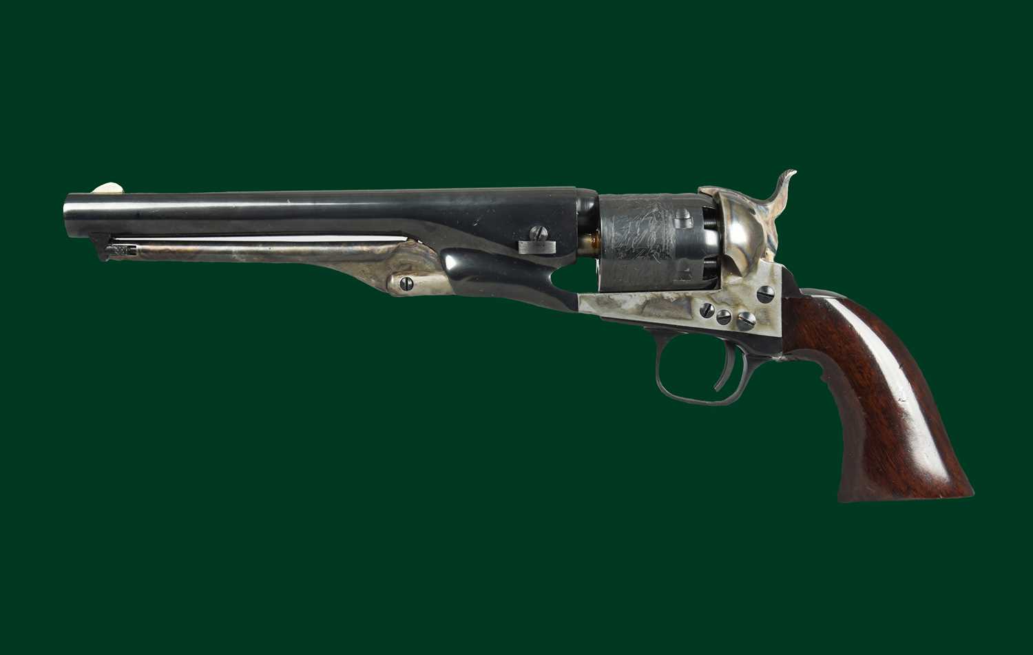 Ƒ Uberti: a .36 six-shot percussion revolver - a replica of the Colt 1861 Navy model, serial number - Image 2 of 2