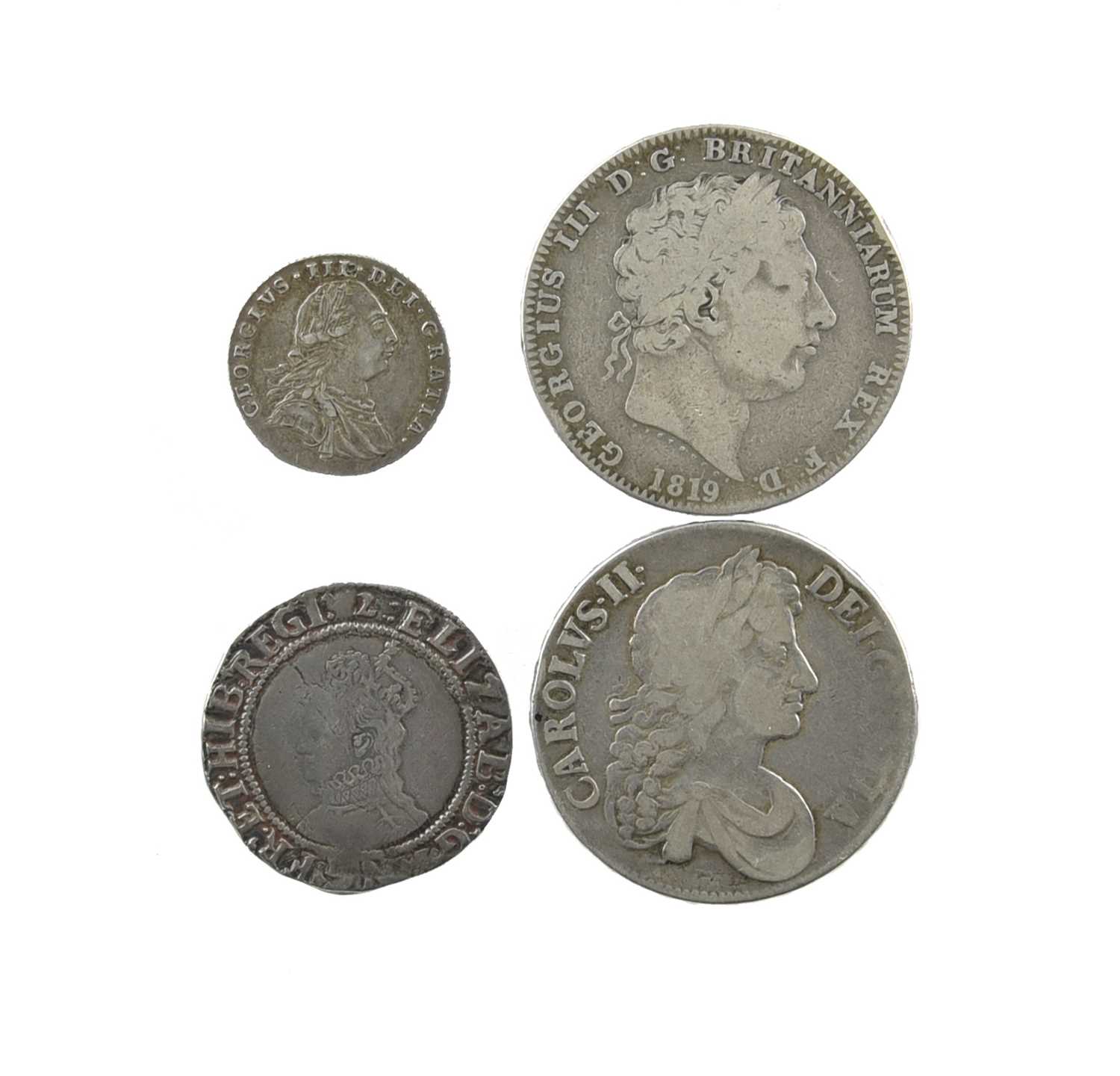 English and British silver coins (4): Elizabeth (1558-1603), shilling, seventh issue (1601-02),