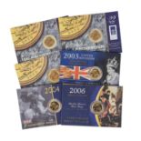 Elizabeth II, gold half sovereigns (6), various years from 2000, bullion issues in card packs. [6]