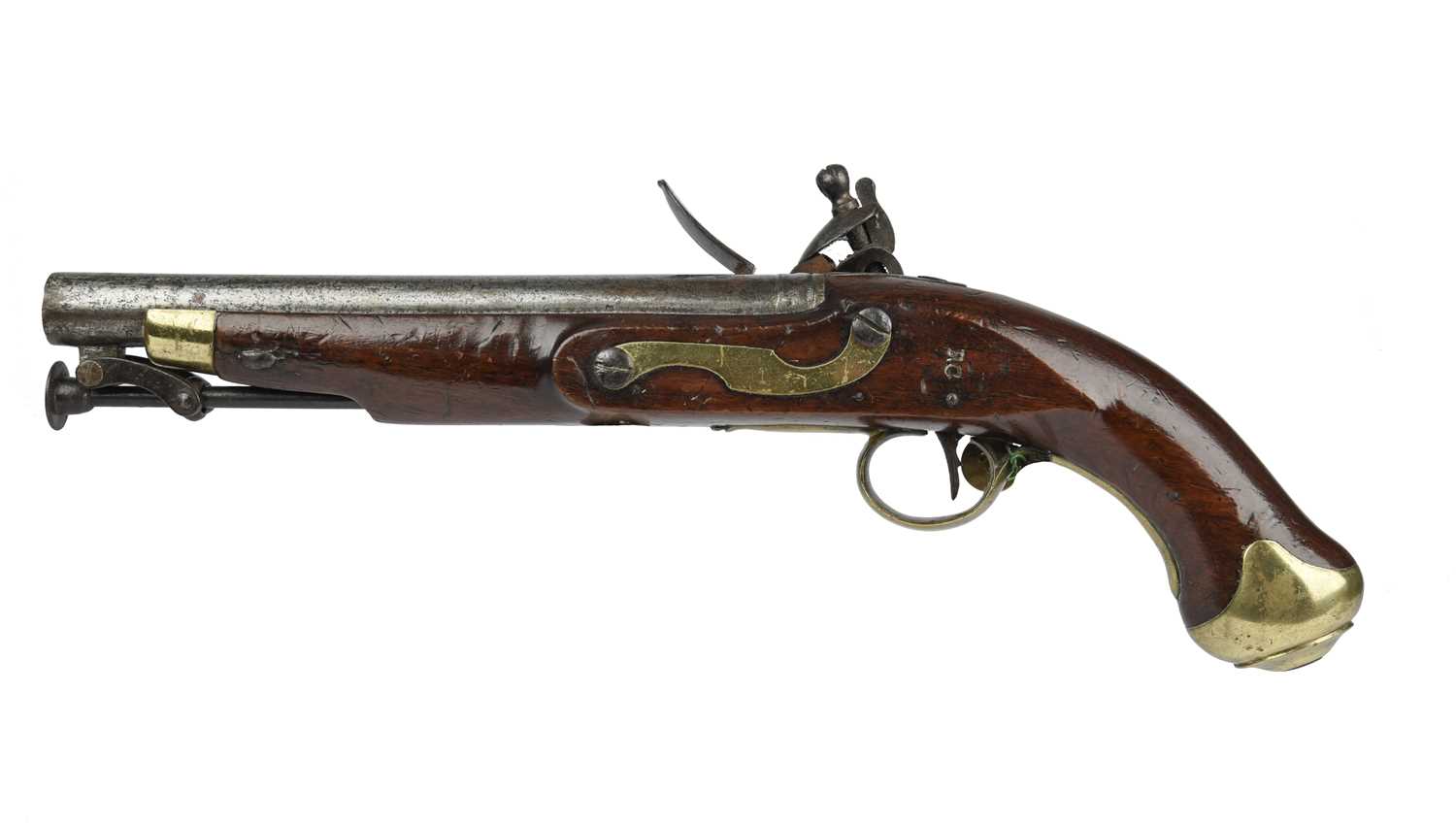 A George III .65 New Land Pattern flintlock service pistol, barrel 8.5 in. with Ordnance proof - Bild 2 aus 2
