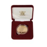Elizabeth II, gold five pounds, 1999, Diana Princess of Wales Memorial issue (S 4551), cased with