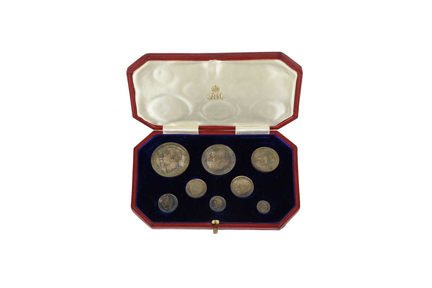 George V: proof set 1911, 8 coins comprising silver half crown to maundy penny, in official case - Image 4 of 4