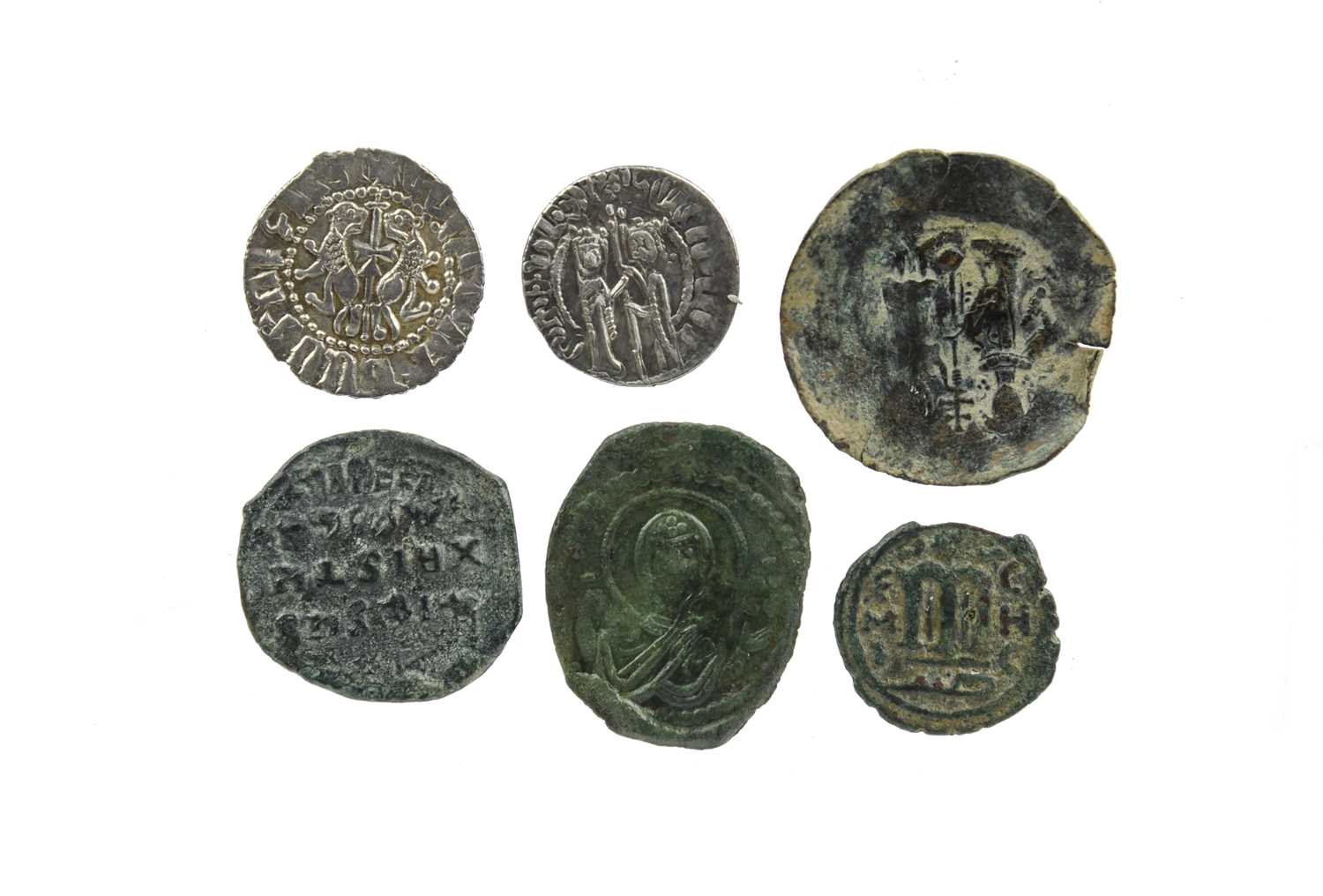 Medieval Near East: a small quantity of coins, comprising: Cilician Armenia: Levon I (1198-1219), - Image 2 of 2