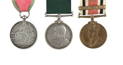 A Turkish Crimea Medal, British version, unnamed as issued, privately fitted ring suspension,