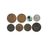 A small quantity of token currency and associated items, including: J. Kilvington, Brunswick