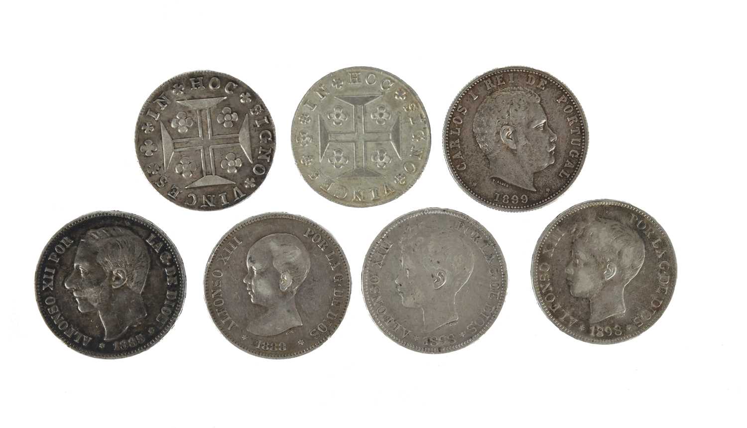 Iberian States: a small quantity of silver coins, comprising: Portugal, João as Prince Regent, 400