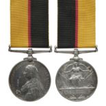 A Queen's Sudan Medal 1896-98 re-engraved to Sergeant Frank Knowles, 21st Lancers, (3402, SERGT F.