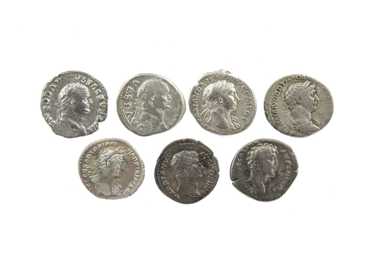 Rome - Empire: a small selection of silver denarii, including: Vespasian (69-79 AD) (2), bust right,