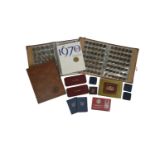 A collection of coins, mainly British late pre-decimal, specimen sets and circulated examples in