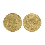 Abbasid Caliphs: al-Musta'sim (640-656 AH/1242-1258 AD), gold dinar, 642 AH, Madinat Al Salam