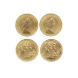 Elizabeth II, gold sovereigns (2), 1974 (S 4204), extremely fine or nearly so. [2] 22mm each