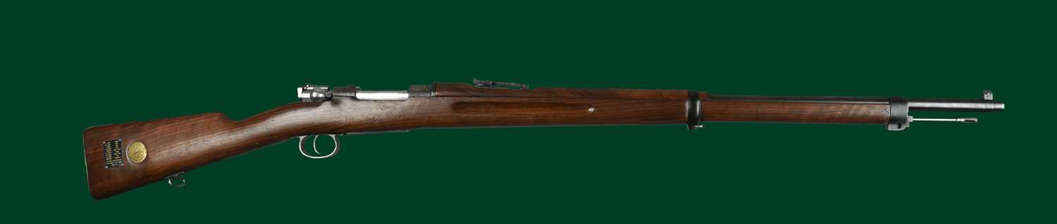 Ƒ Carl Gustafs: a 6.5x55mm Swedish M96 Mauser bolt-action service rifle, serial number 272178,