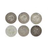 Japan - Empire: silver yen (6), vis.: Meiji year 15, large solder deposits to the reverse; year