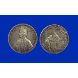 George II, William Duke of Cumberland - The Rebels Repulsed 1745, a silver medal by I. Kirk,