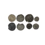 A small quantity of medieval English and Irish silver coins, comprising: England: Henry III (1216-