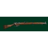 Ƒ BSA: a .303 S.M.L.E. MkIII bolt action service rifle, serial number V21641, dated 1913, windage