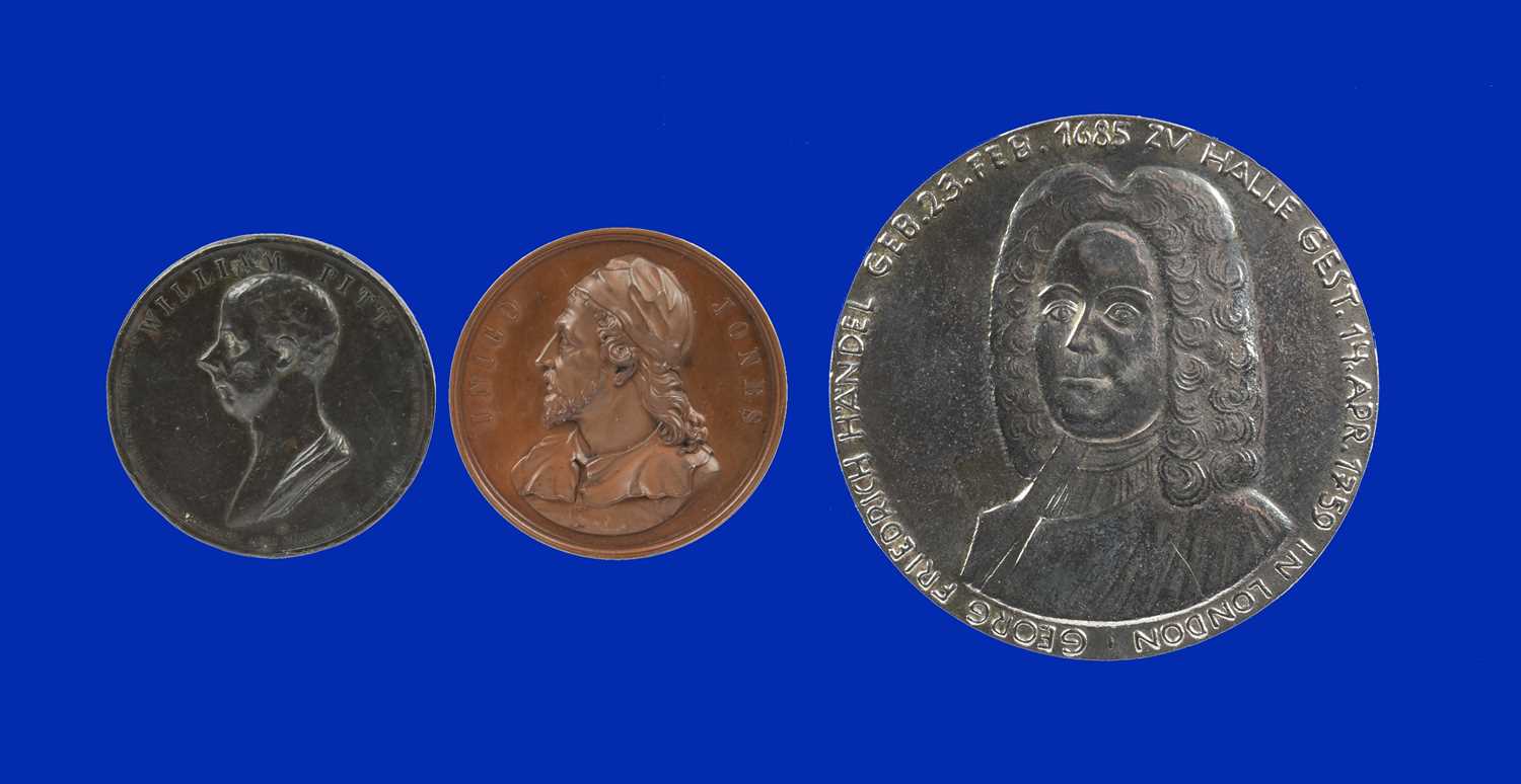 Art/Historical medals (3): William Pitt First Lord of the Treasury 1799, copper, by G. J. Hancock,