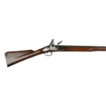 A British Long Land Pattern flintlock service musket by Freeman of London, barrel 46 in., breech