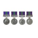 Four General Service Medals 1918-62, George V, vis.: i) clasp: S. Persia (4442 SEPOY MOHD GHULAM.