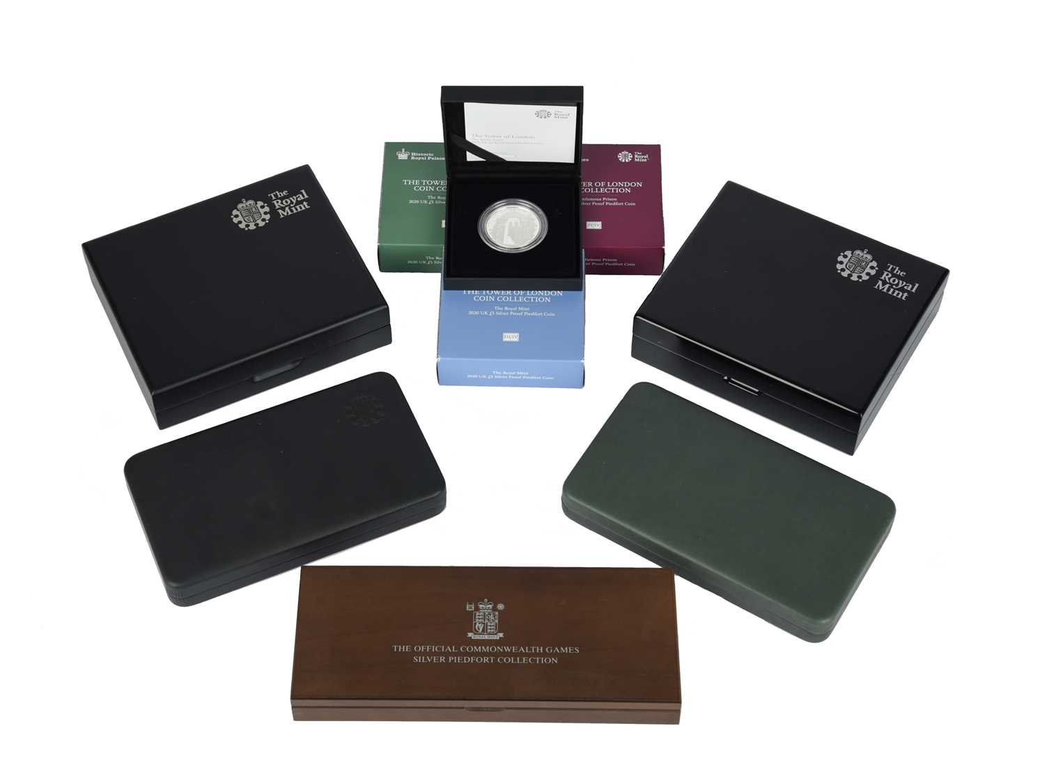 Elizabeth II, silver piedfort proof sets, vis.: Commonwealth Games, 2002, 4 two pound coins, in