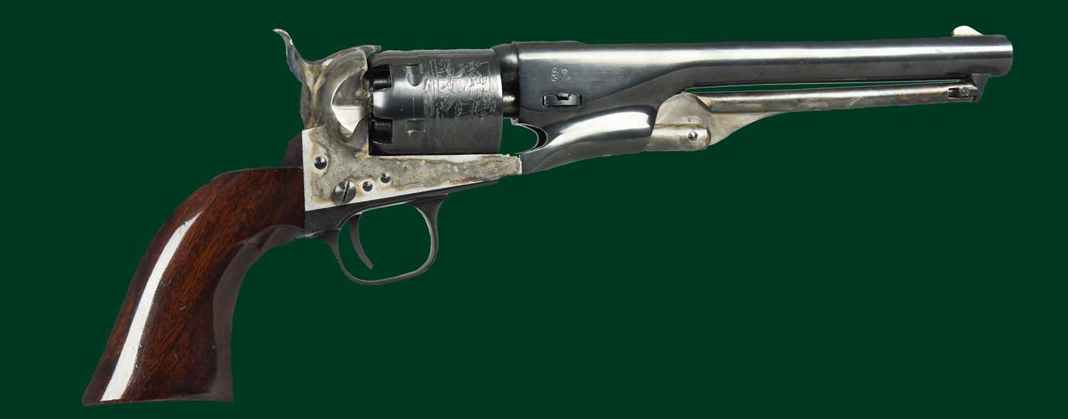 Ƒ Uberti: a .36 six-shot percussion revolver - a replica of the Colt 1861 Navy model, serial number