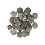 India - Gupta Empire: a small quantity of silver drachma, Chandragupta II (375-415 AD), and possibly