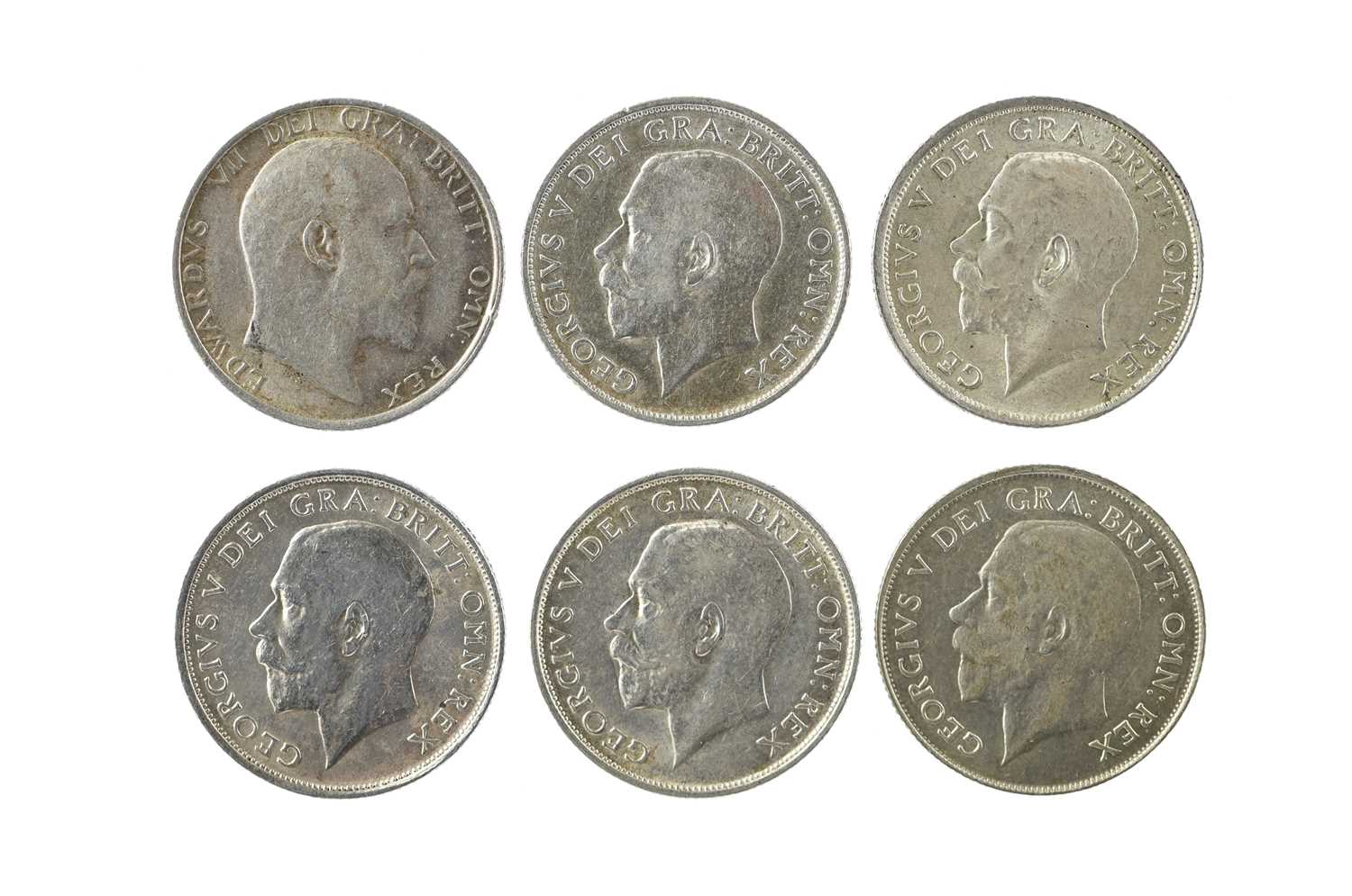 A quantity of silver shillings, including: Edward VII, 1907 (S 3982), very fine or better; George V,