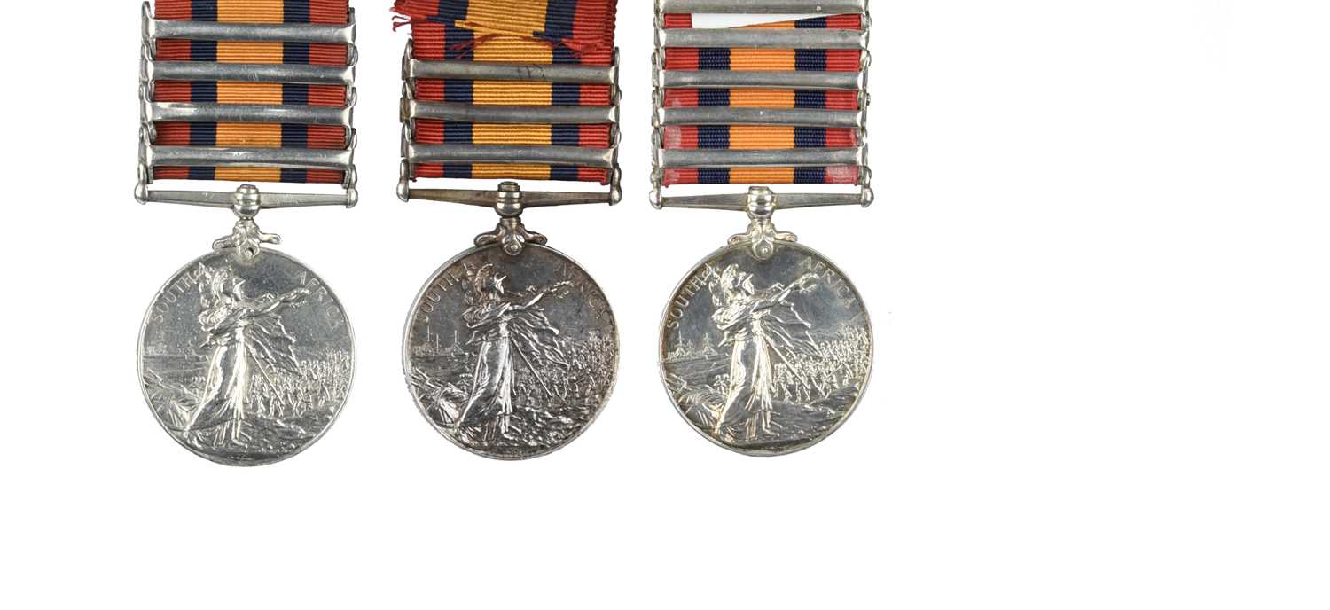 A Queen's South Africa Medal to Lance Corporal G. Taylor, 112th Company Imperial Yeomanry, 4 clasps: - Bild 2 aus 2