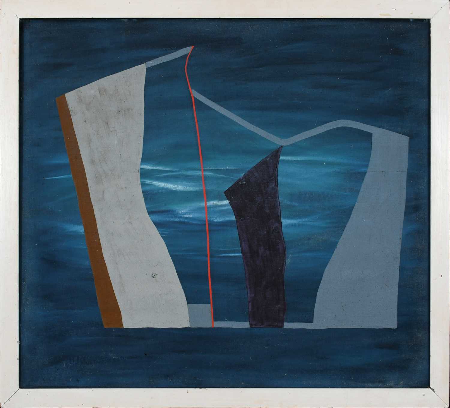 Φ Sydney John Woods (1915-1997) Abstract Signed and dated S JOHN WOODS 1937 (to stretcher) Oil on - Image 2 of 4