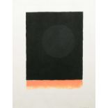 Φ Bernard Farmer (1919-2002) Abstract in orange and black Signed and dated twice Farmer '72 (lower