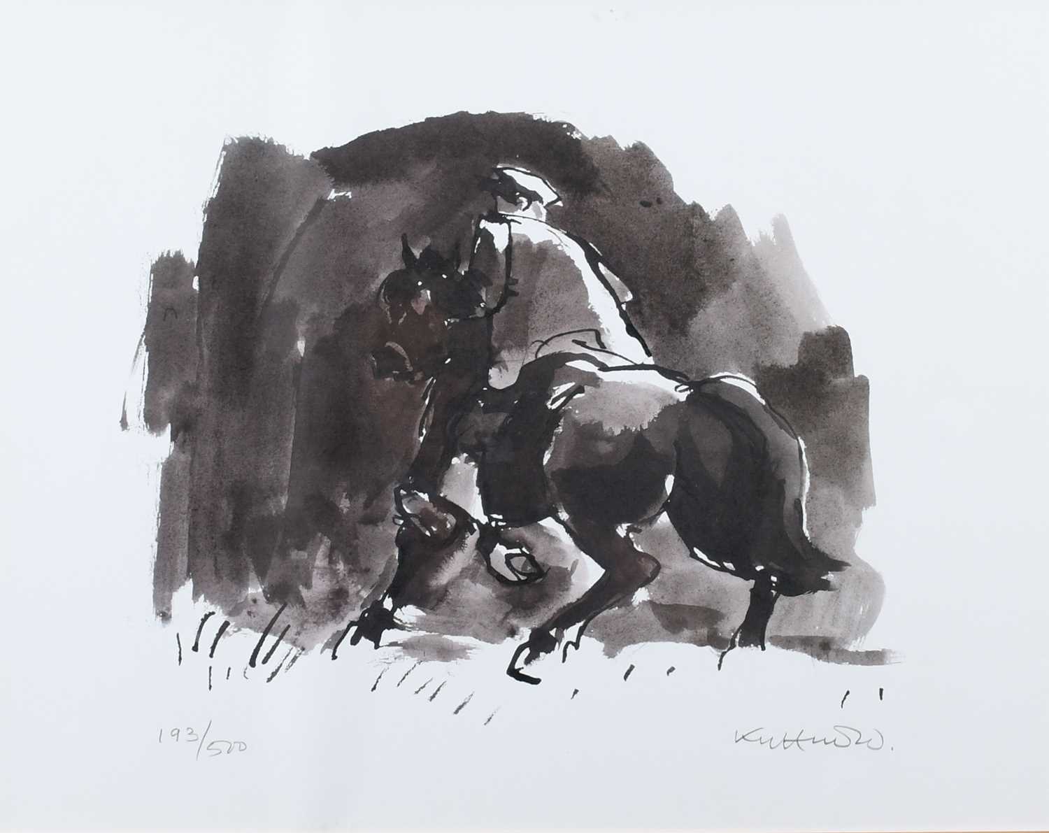 Φ Sir Kyffin Williams OBE, RA (Welsh 1918-2006) Patagonian Horse Rider Signed and numbered 193/500