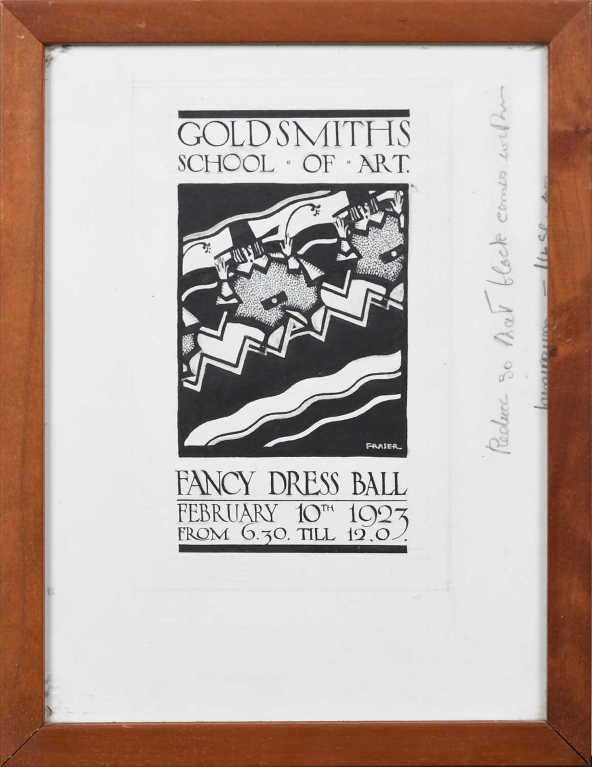 Φ Eric Fraser FSIA (1902-1983) Design for Goldsmiths' College St Patrick's Day Ball ticket, 17 March - Image 6 of 8