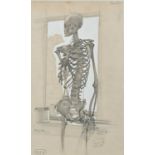 Φ Robert Austin RA, PRE, PRWS (1895-1973) Study of a skeleton Signed Austin (upper right), signed