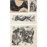 Φ Blair Hughes-Stanton (1902-1981) Siesta; Delight; Babylon II; The City Mourns II Four, each signed