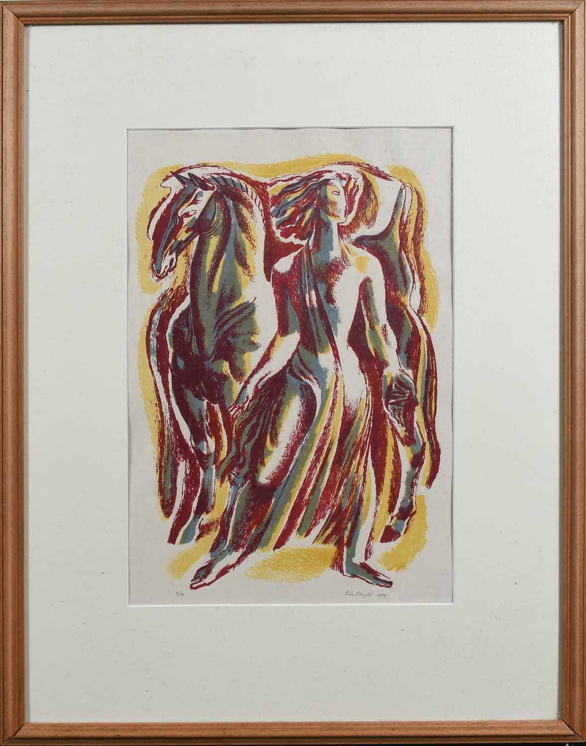 Φ Eric Wilfred Taylor (1909-1999) Figure leading a horse Signed, dated and numbered 1/10 Eric Taylor - Image 2 of 4