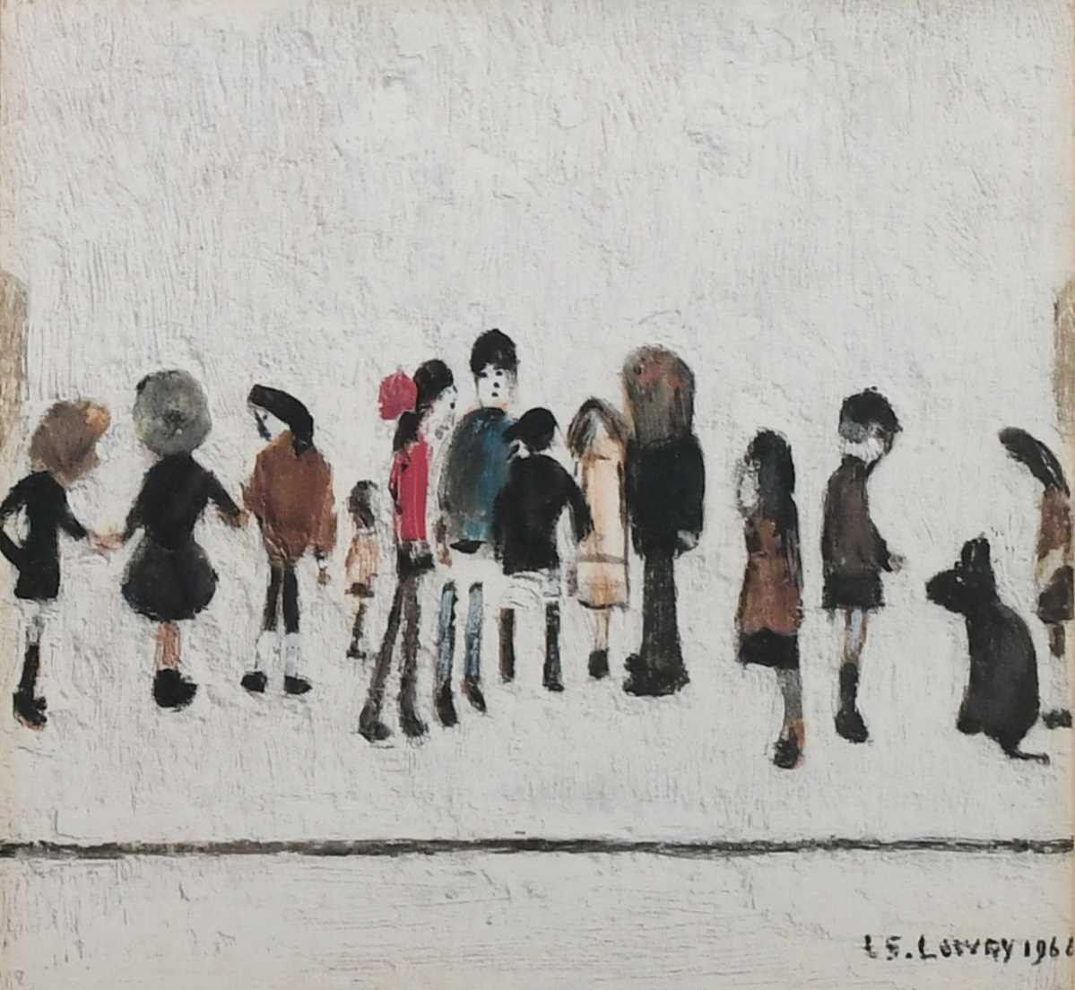 Φ Laurence Stephen Lowry RA, RBA (1887-1976) Group of Children Signed L S Lowry (in pencil to