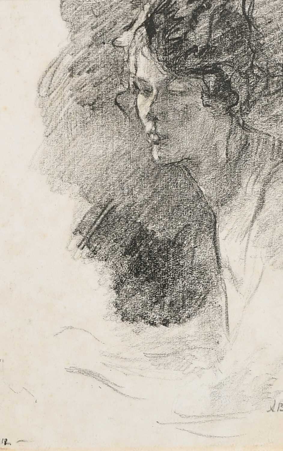 Albert de Belleroche (1864-1944) Study of a young woman Signed with initials AB (lower right) and