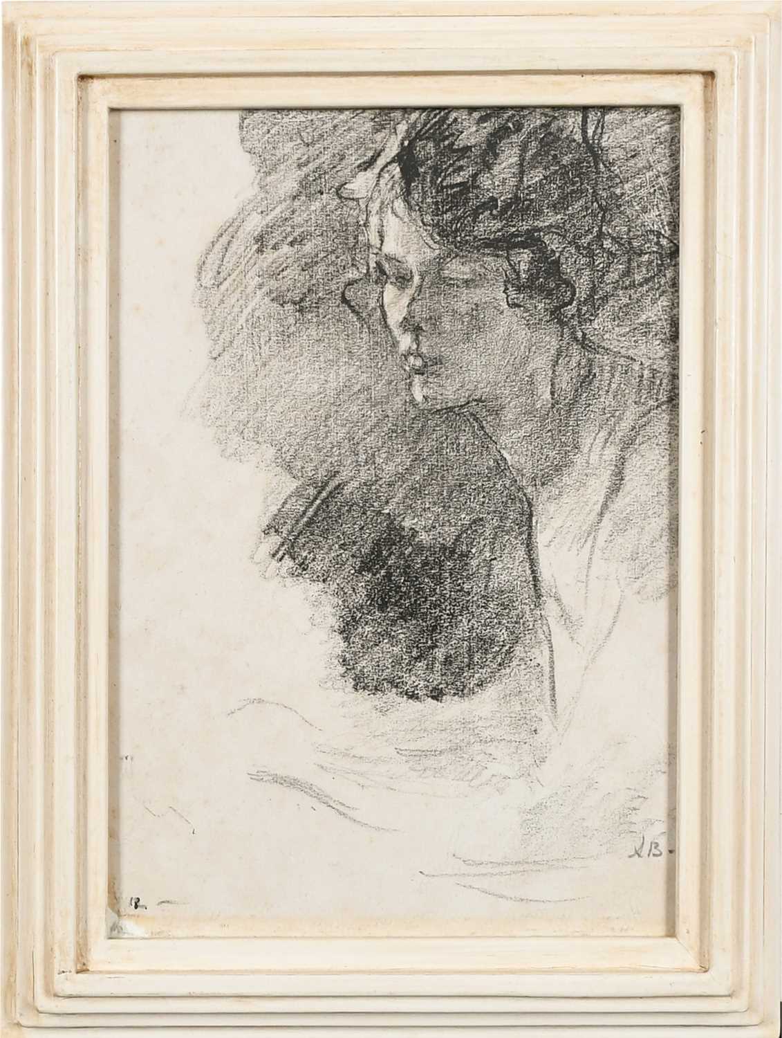 Albert de Belleroche (1864-1944) Study of a young woman Signed with initials AB (lower right) and - Image 2 of 4