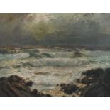 Julius Olsson (1864-1942) The Approaching Gale Signed Julius Olsson (lower right) Oil on canvas