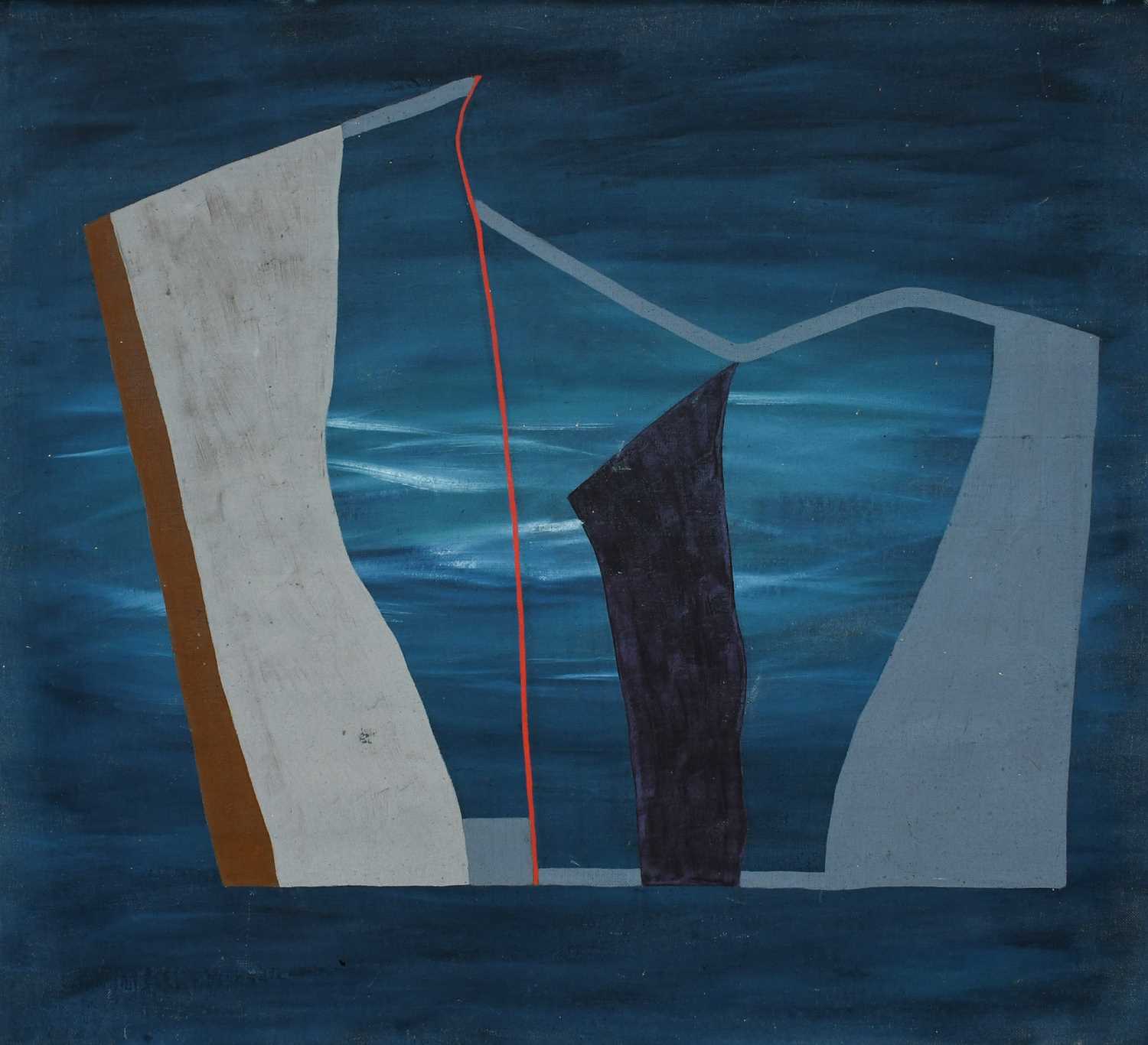 Φ Sydney John Woods (1915-1997) Abstract Signed and dated S JOHN WOODS 1937 (to stretcher) Oil on