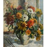 Φ Dorothea Sharp ROI, RBA (1874-1955) Still life with flowers in a jug Signed DOROTHEA SHARP (